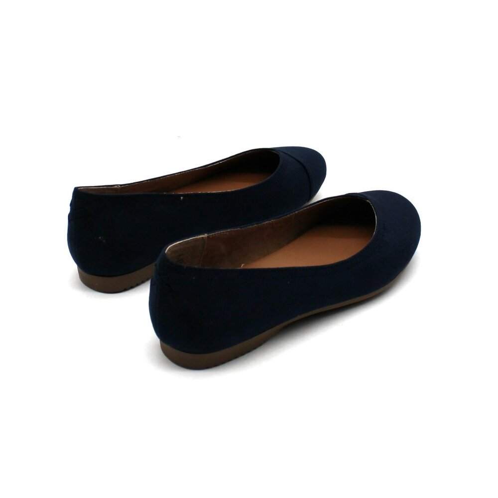 STYLE & COMPANY Womens Navy Padded Lydiaa Round Toe Slip on Ballet Flats - Picture 5 of 7